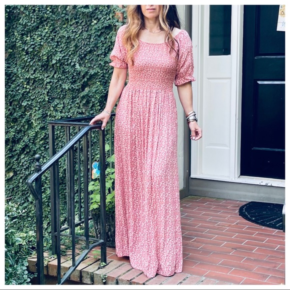 MADE IN ITALY BEAUTIFUL FLORAL MAXI DRESS - Picture 5 of 6